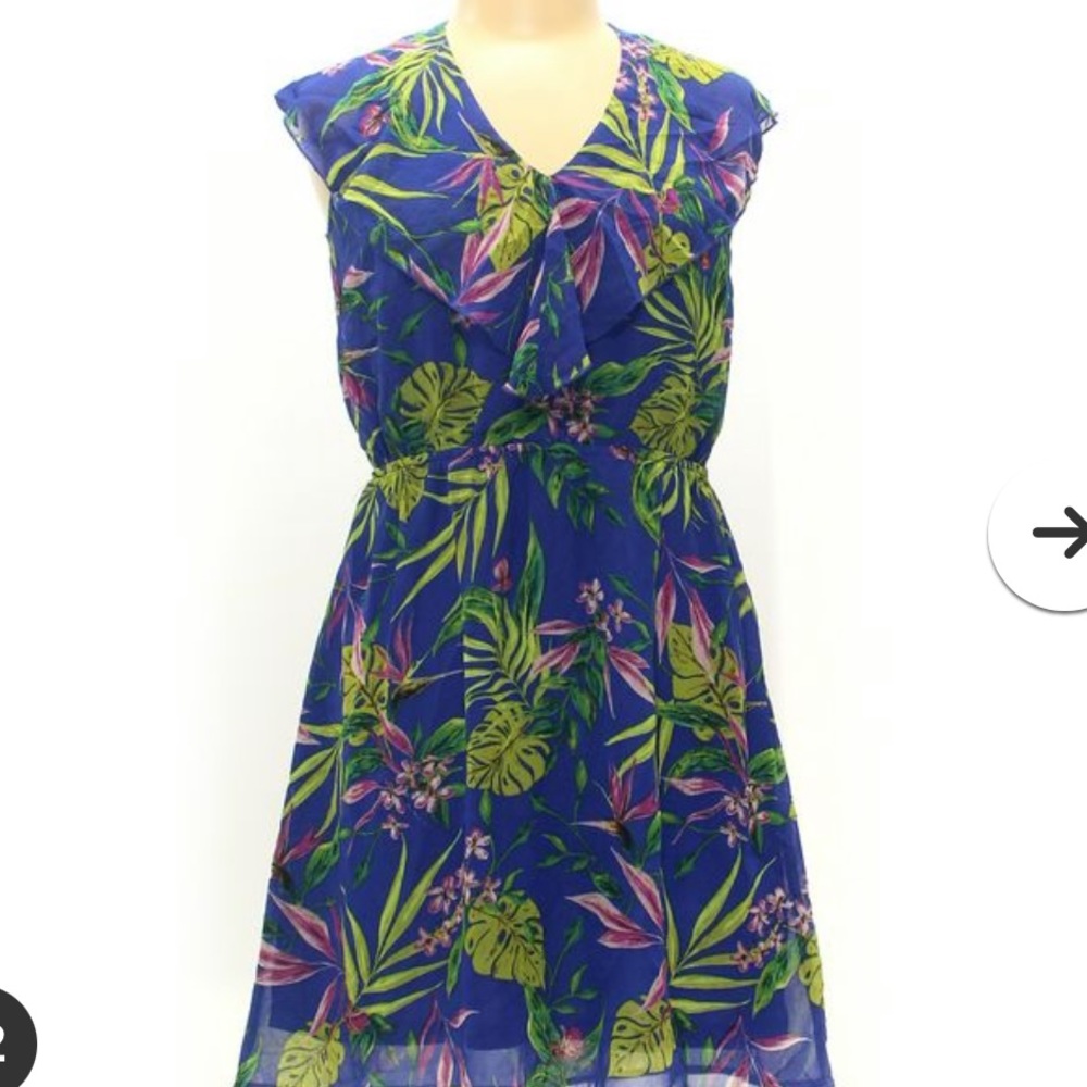 NEW with tags H&M blue floral mini dress - Size6